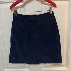 Rouje Paris Adeline Navy Corduroy Mini Skirt Size 36